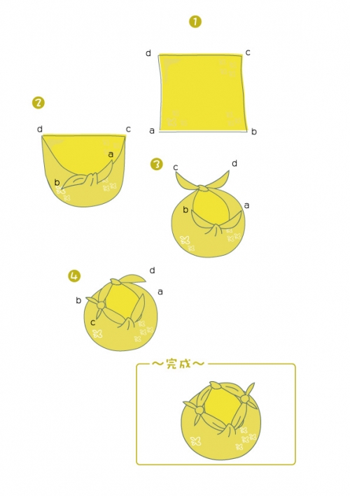 風呂敷でバッグ