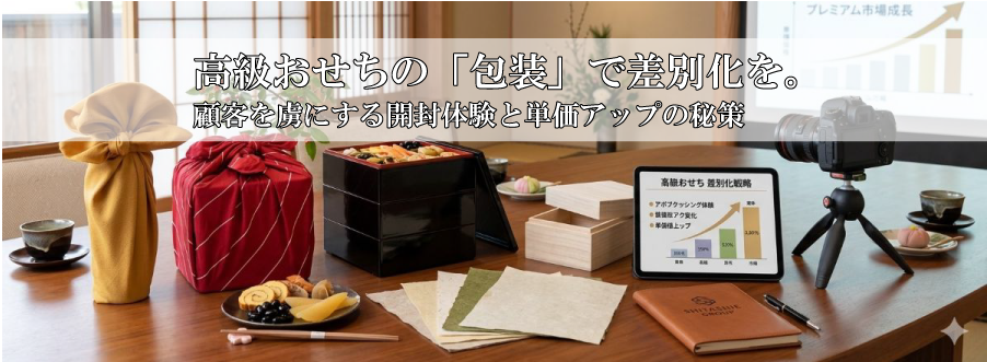 高級おせちの「包装」で差別化を。顧客を虜にする開封体験と単価アップの秘策
