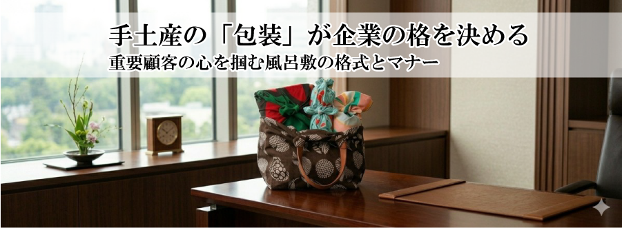 手土産の「包装」が企業の格を決める｜重要顧客の心を掴む風呂敷の格式とマナー