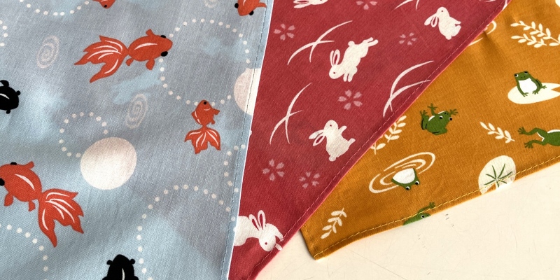 青嵐風呂敷2026年春の新柄　金魚・桜うさぎ・カエル