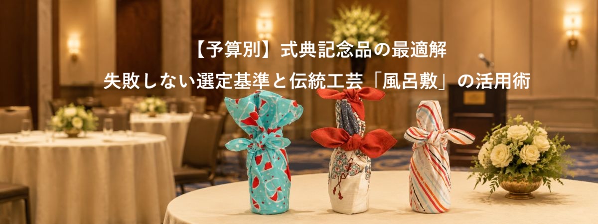 【予算別】式典記念品の最適解|失敗しない選定基準と伝統工芸「風呂敷」の活用術